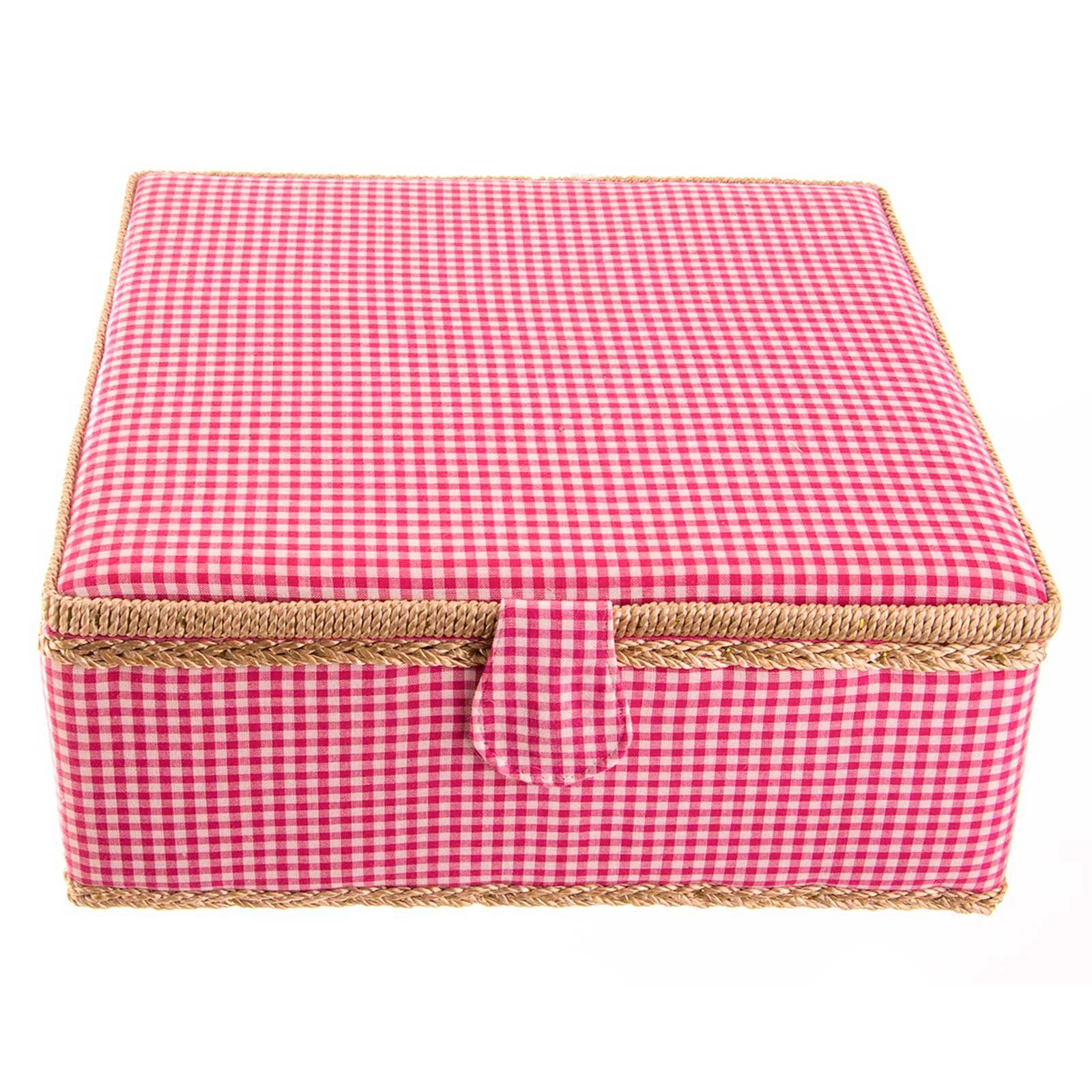 maDDma Nähkästchen 1 Nähkästchen XL 33x33x15cm Nähkorb Nähzubehör Nähkoffer