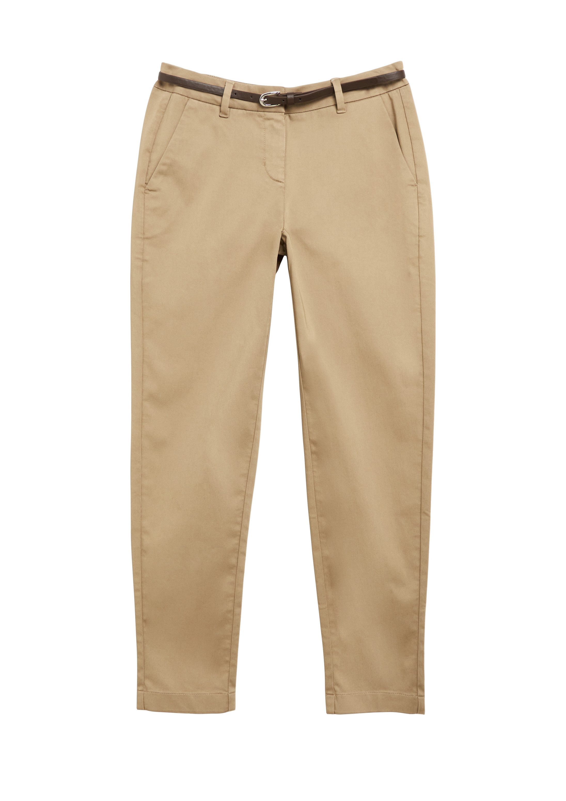 comma Chinos Hose Chino mit Gürtel