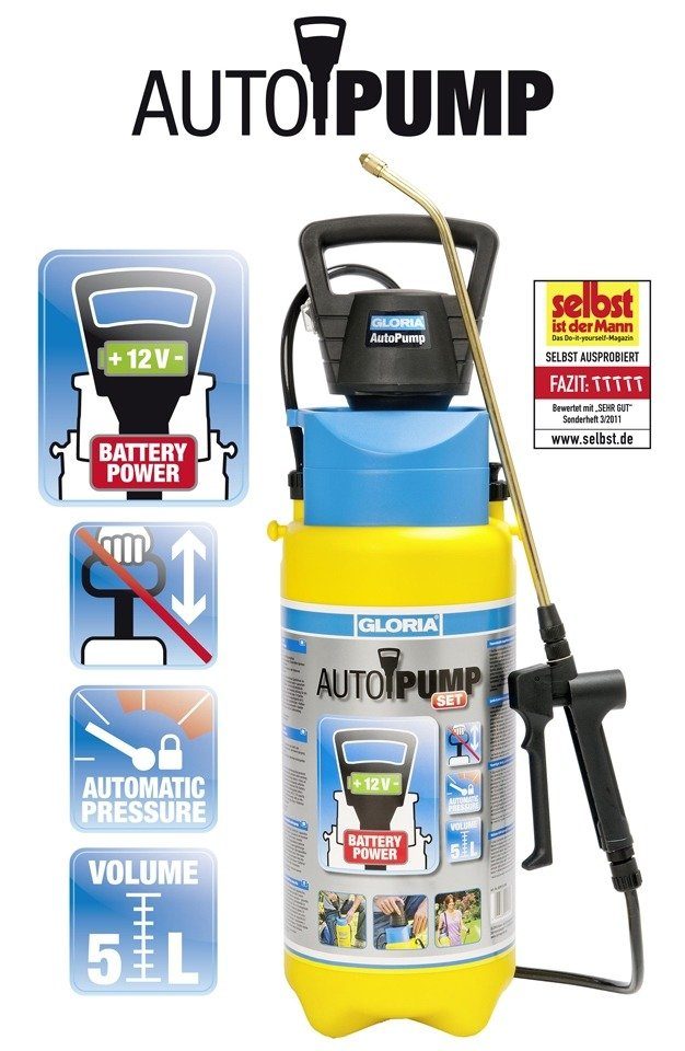 Gloria AkkuDrucksprühgerät »AutoPump Set«, 5 Liter online kaufen OTTO