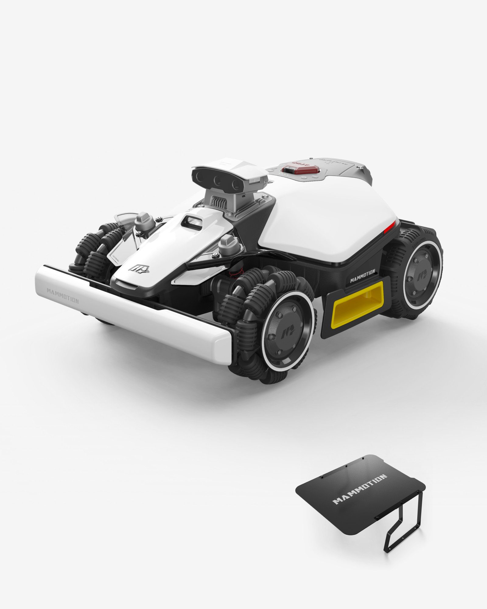 Mammotion Rasenmähroboter LUBA Mini 2 AWD 1000 Mähroboter ohne Begrenzungskabel, bis 1000 m² Rasenfläche, Randmähen, DropMow, Auto-Kartierung, mit Garage Mini, 4G-Modul, APP