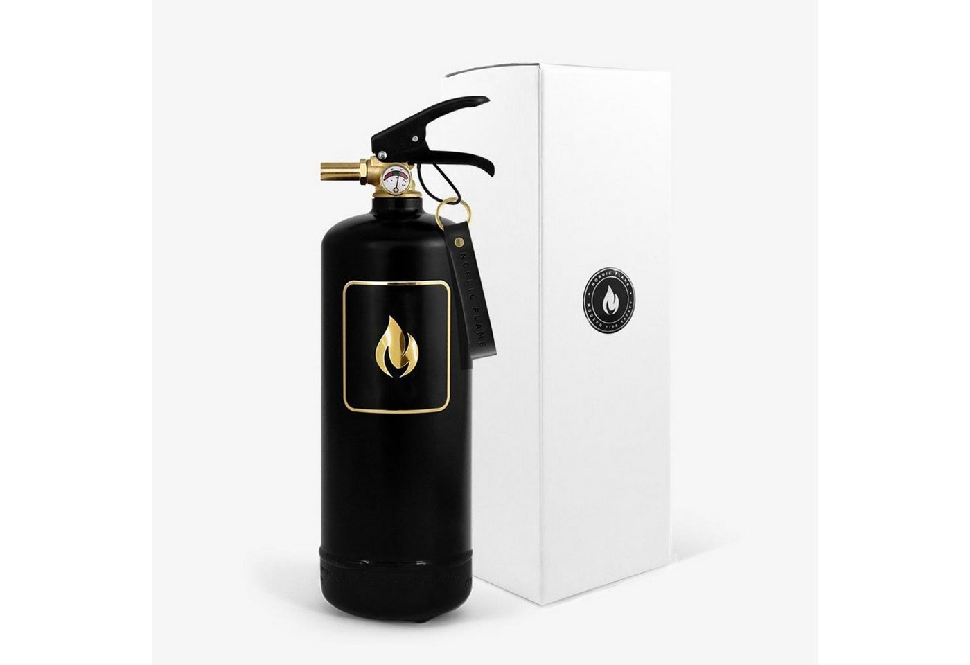 Thumbnail - Nordic Flame Pulver-Feuerlöscher Feuerlöscher schwarz/gold Edition 2kg