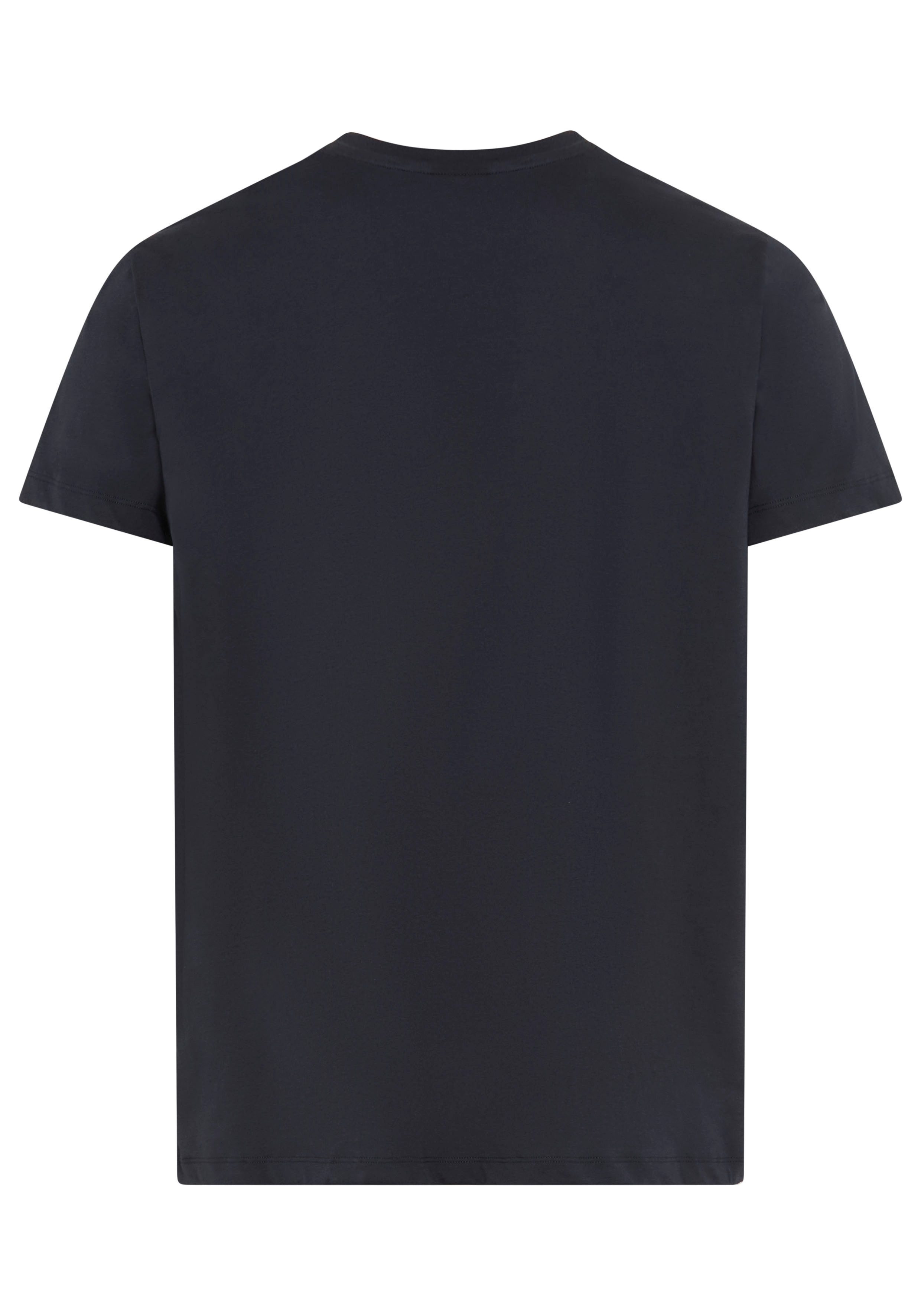 BOSS T-Shirt Rundhals, Jersey, kleines Logo, günstig online kaufen