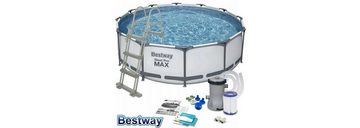 Bestway Pool Steel Pro Max™ Frame Pool Komplett-Set, rund
