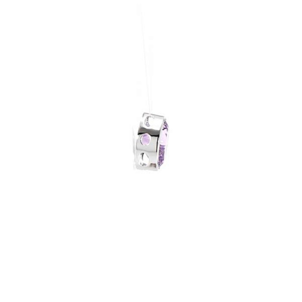 Cavill Kettenanhänger Lavendel-Amethyst 14,03 ct Oval, 925er Sterlingsilber platinisiert (1-tlg)