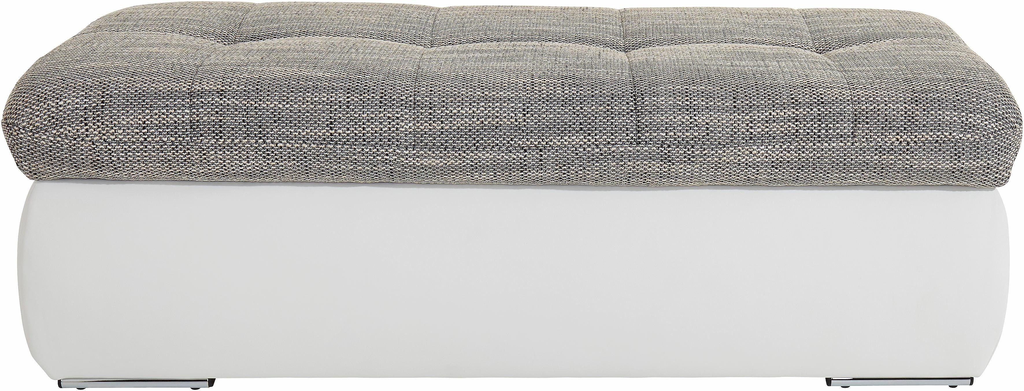 DOMO collection Polsterhocker MORIC 136x64 cm, praktisch und komfortabel, inklusive Stauraum