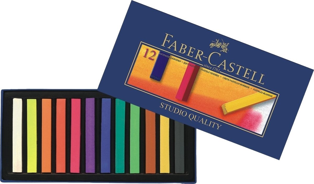 Faber-Castell Maltuch Pastellkreide Goldfaber Studio Soft VE=12 Stück
