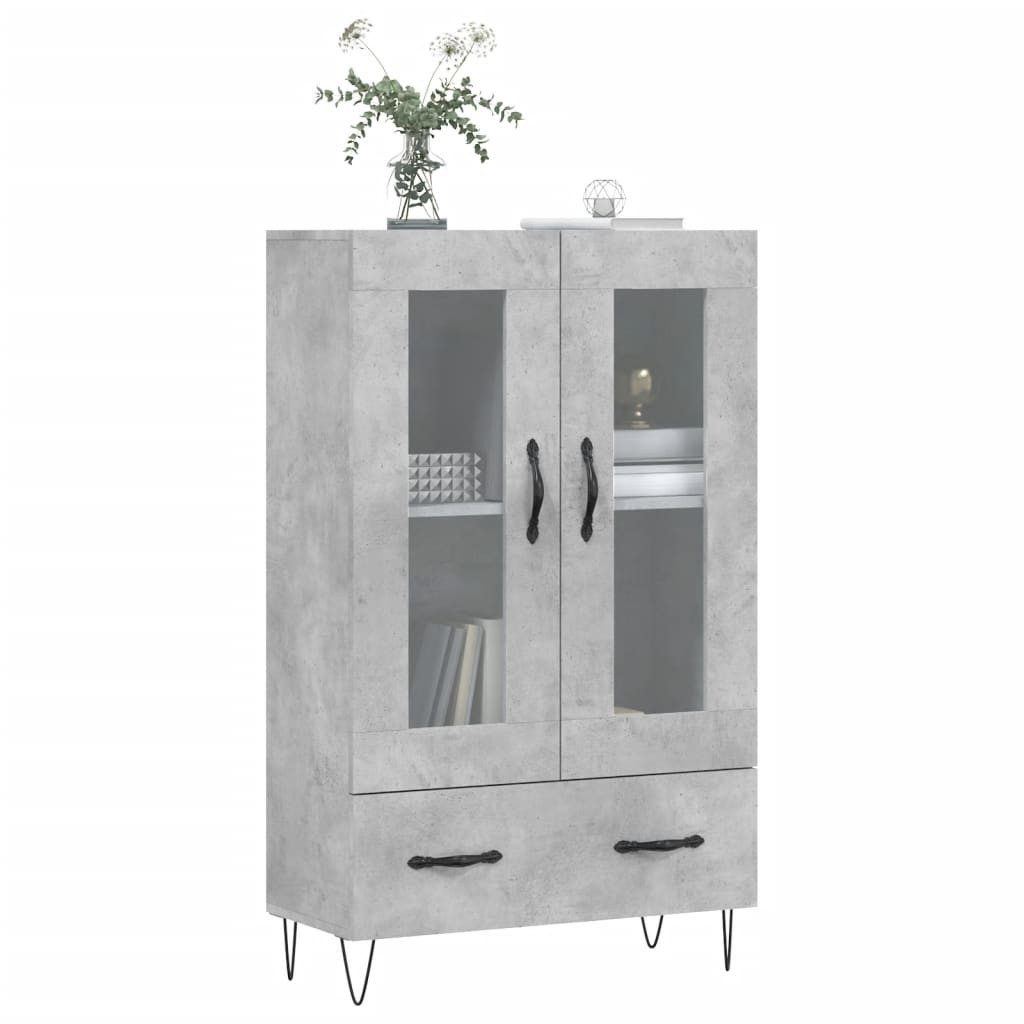vidaXL Highboard Highboard Betongrau 69,5x31x115 cm günstig online kaufen