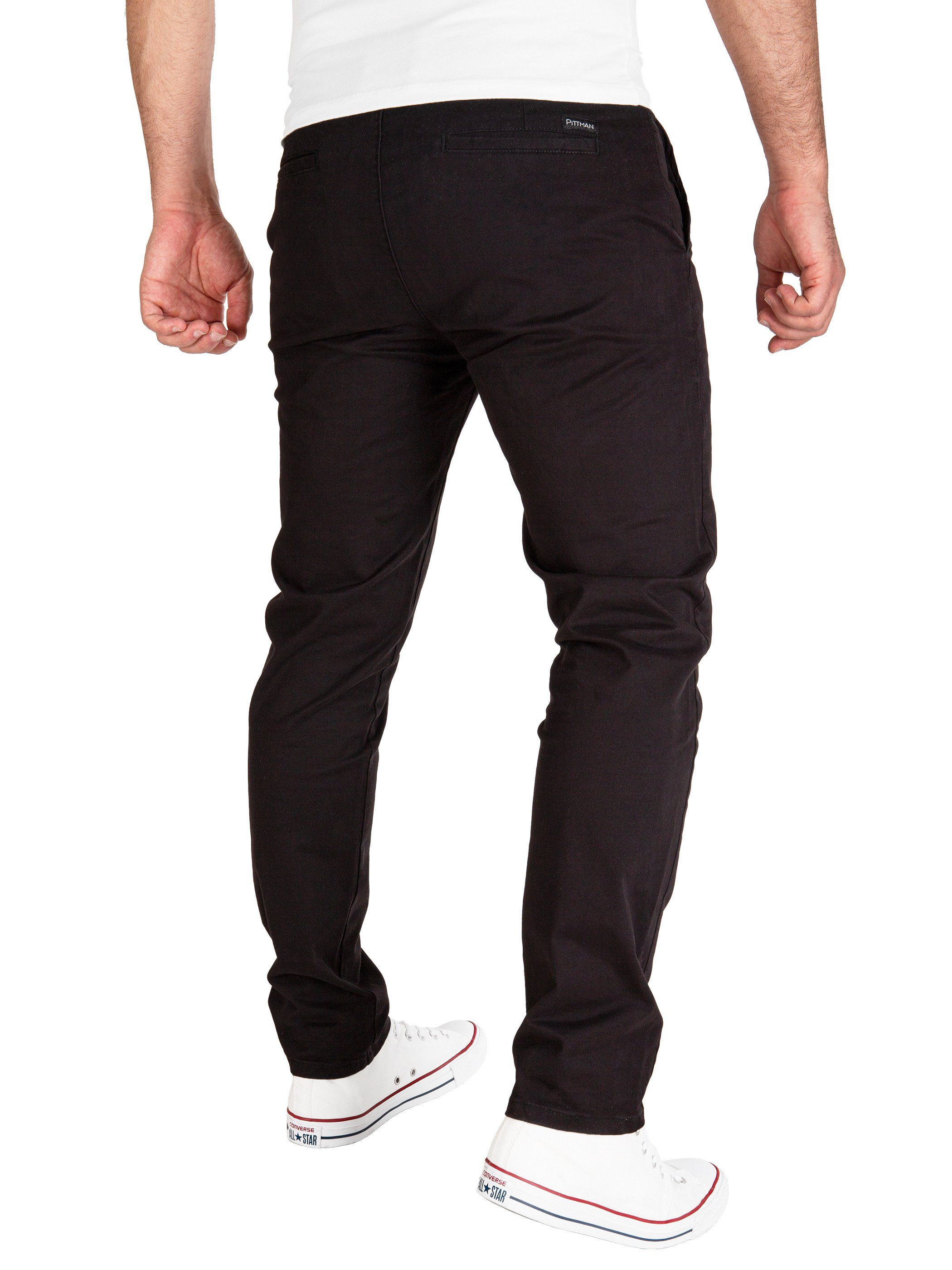 Pittman Chinohose Derrick moderne Baumwolll Chino Jeans mit Reißverschluss günstig online kaufen