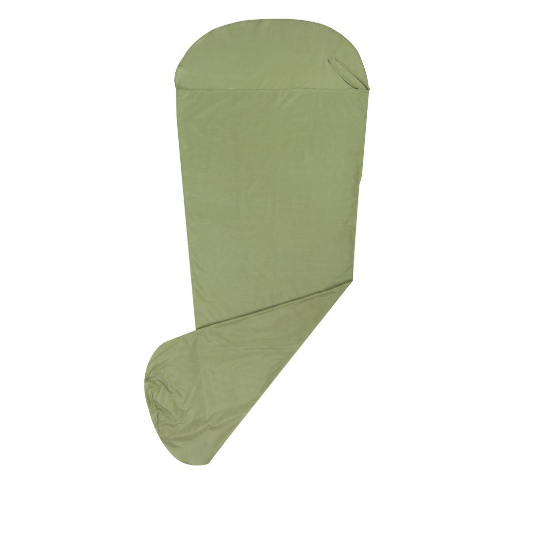 10T Hüttenschlafsack INLET Hüttenschlafsack 225x90 Mumienschlafsack Inlay Mischgewebe Grün