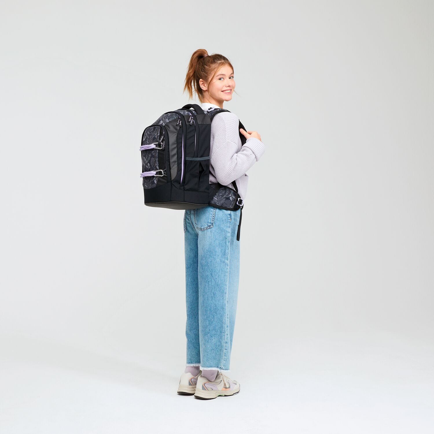 Satch Schulrucksack Satch Pack Betty Grey 3tlg Schulrucksack-Set