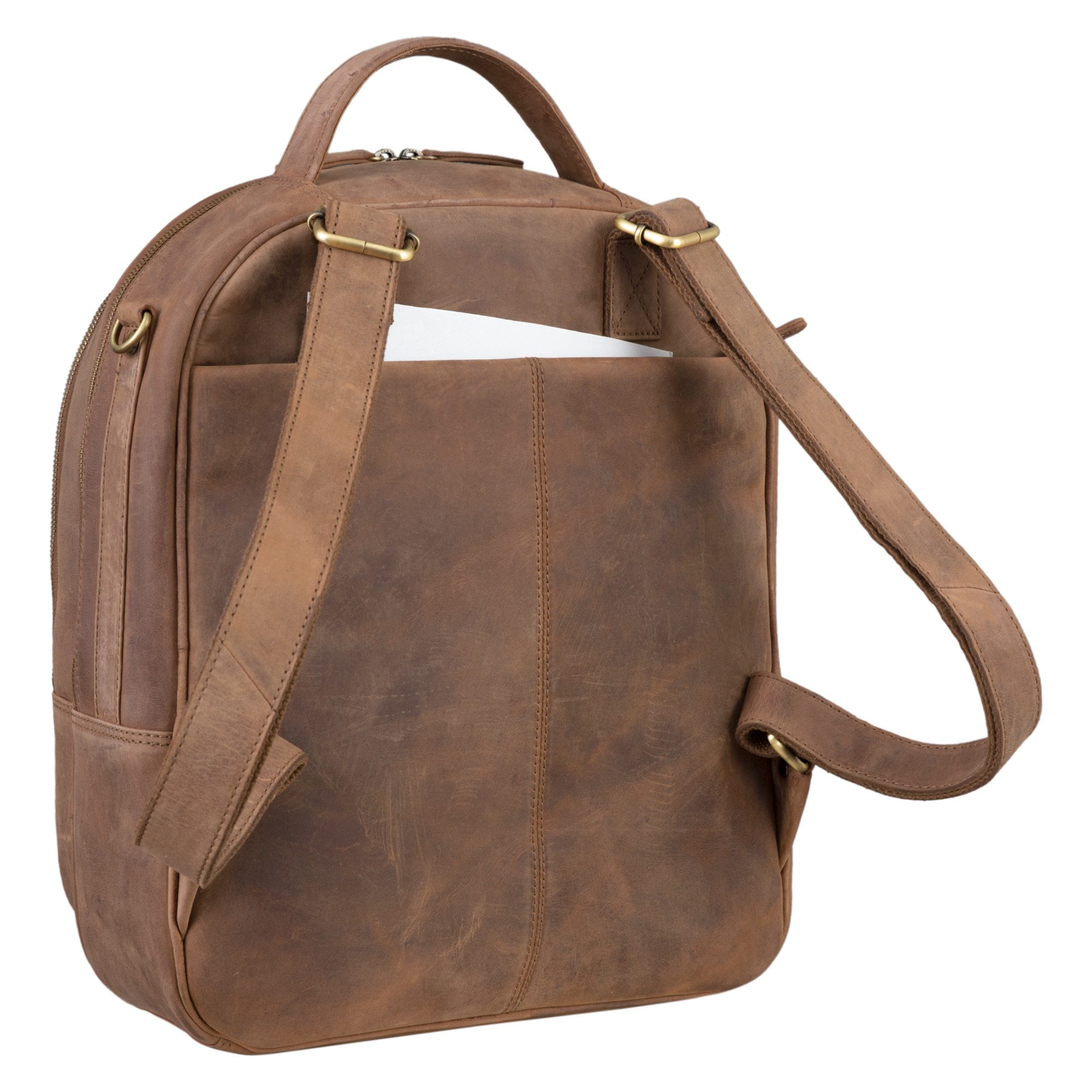 STILORD Notebook-Rucksack "Hayden" Rucksack 13 Zoll Leder