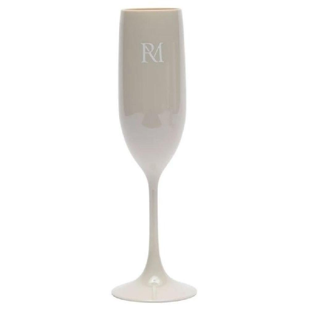 Rivièra Maison Geschirr Kunststoff-Sektglas Monogram Outdoor günstig online kaufen