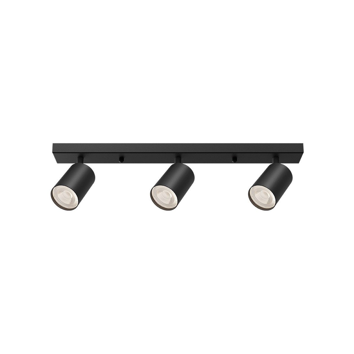 Braytron LED Deckenleuchte Spotleuchte Rund oder Eckig 1-4 Flammig GU10 Fassung Weiß Schwarz Gold, ohne Leuchtmittel, Deckenlampe GU10, Schwenkbare Spots, 1-4 Flammig