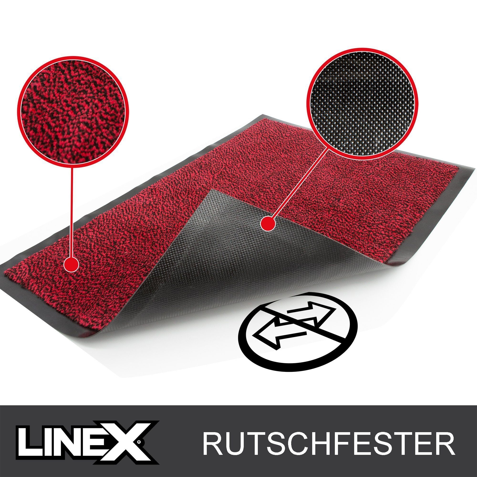 Linex Fußmatte rutschfest Schutzfangmatte, waschbar Eingangsmatte, Höhe: 7 mm, Indoor - Outdoor geeignet – Bild 4 von 5
