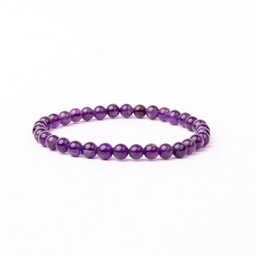 Vascavi Armband Amethyst Edelstein, Made in Germany, Naturstein, Chakrastein, 6 mm oder 8 mm