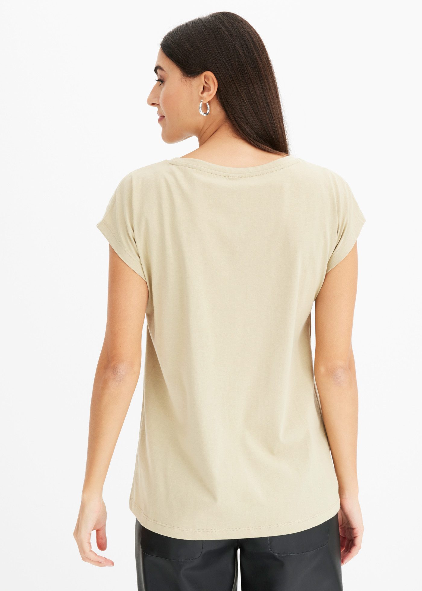 bonprix T-Shirt aus reiner Baumwolle, Loose Fit, mit Kurzarm-Design – Bild 2 von 5