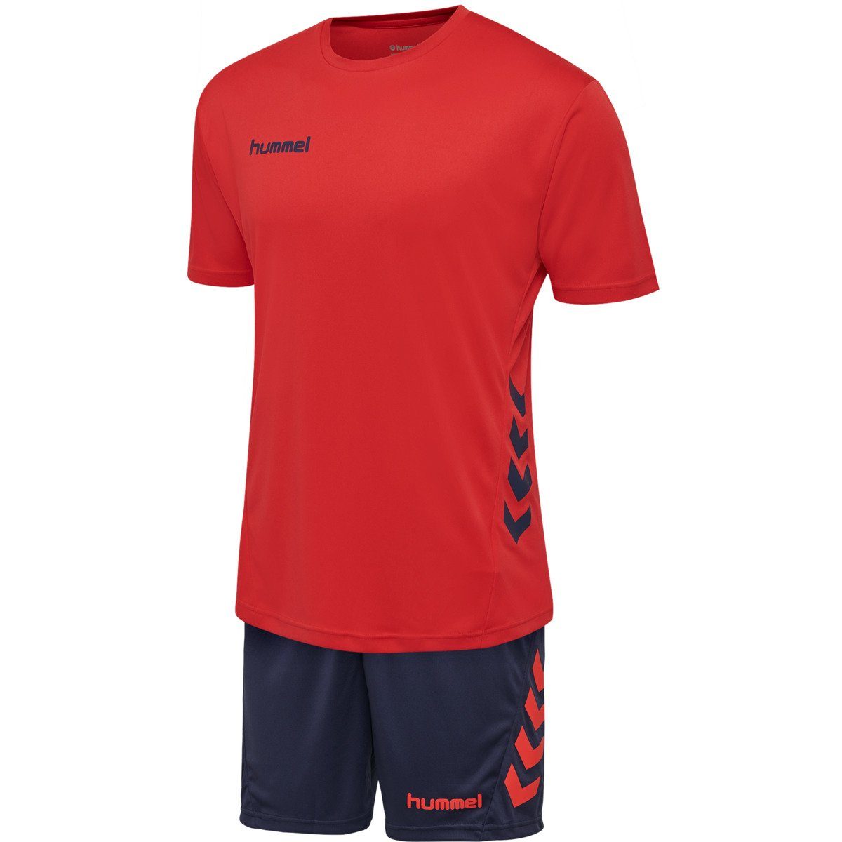 Short 1x Promo Jr. TRUE 1x Set, hummel T-Shirt Duo RED/MARINE Trikot) (Duo Trikotset