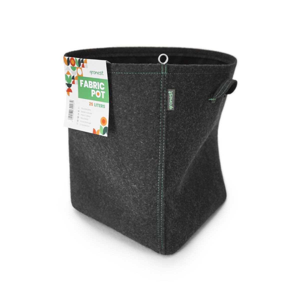 Gronest Europe Srl Pflanzkübel Stofftopf - atmungsaktiver Pflanztopf (25 Liter), Atmungsaktiv, luftdurchlässig