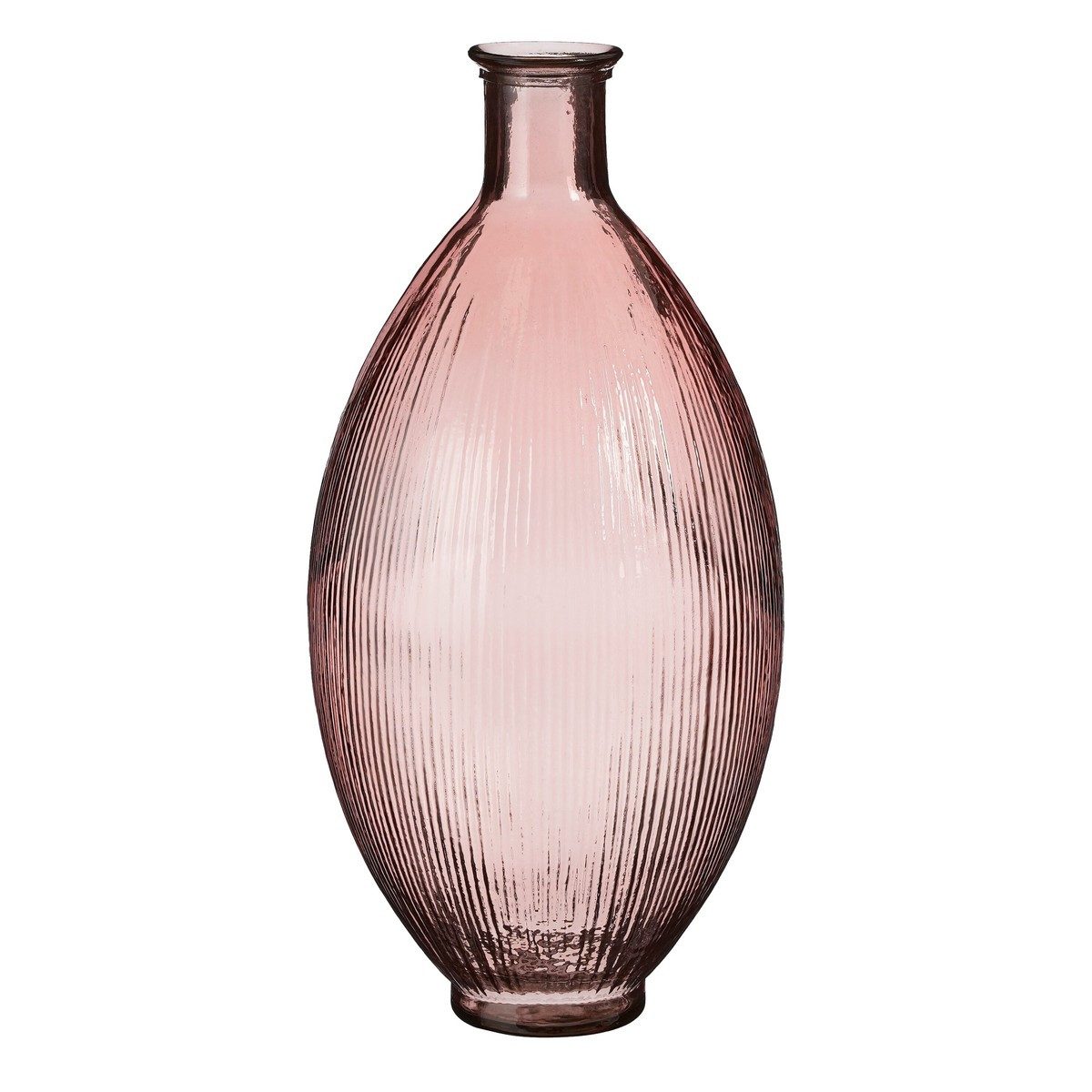Mica Decorations Dekovase Mica Decorations Firenza Flasche recycelte Glass h.rosa - h59xd29cm