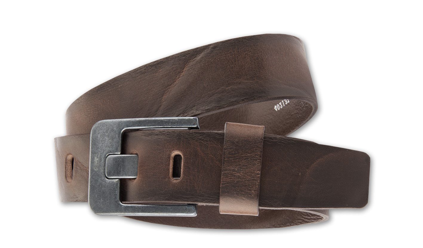 BERND GÖTZ Ledergürtel Ledergürtel mit markanter dunkler Designschließe günstig online kaufen