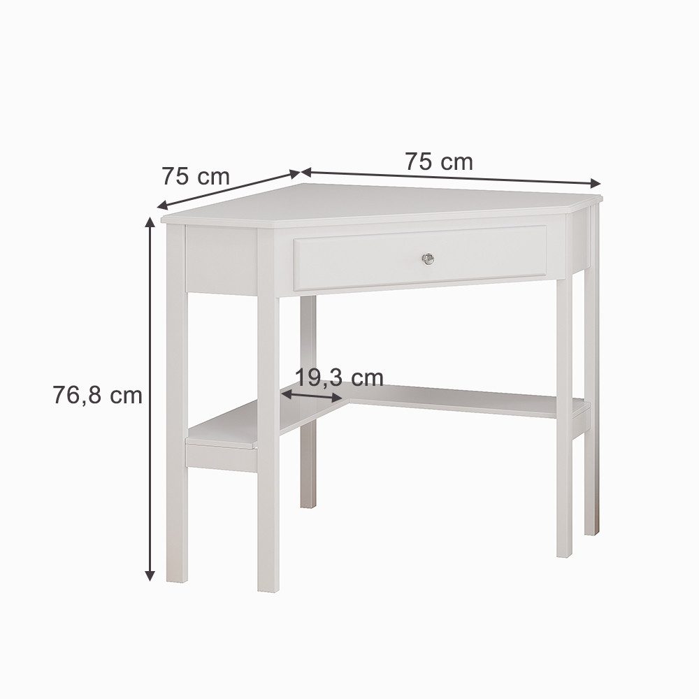Vicco Schminktisch Velto, Weiß, 75 x günstig online kaufen