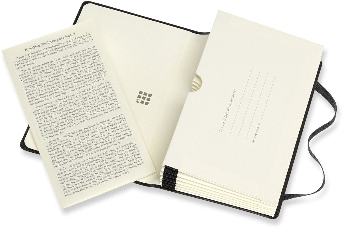 MOLESKINE Fächermappe Fächermappe Pocket A6 Hardcover schwarz