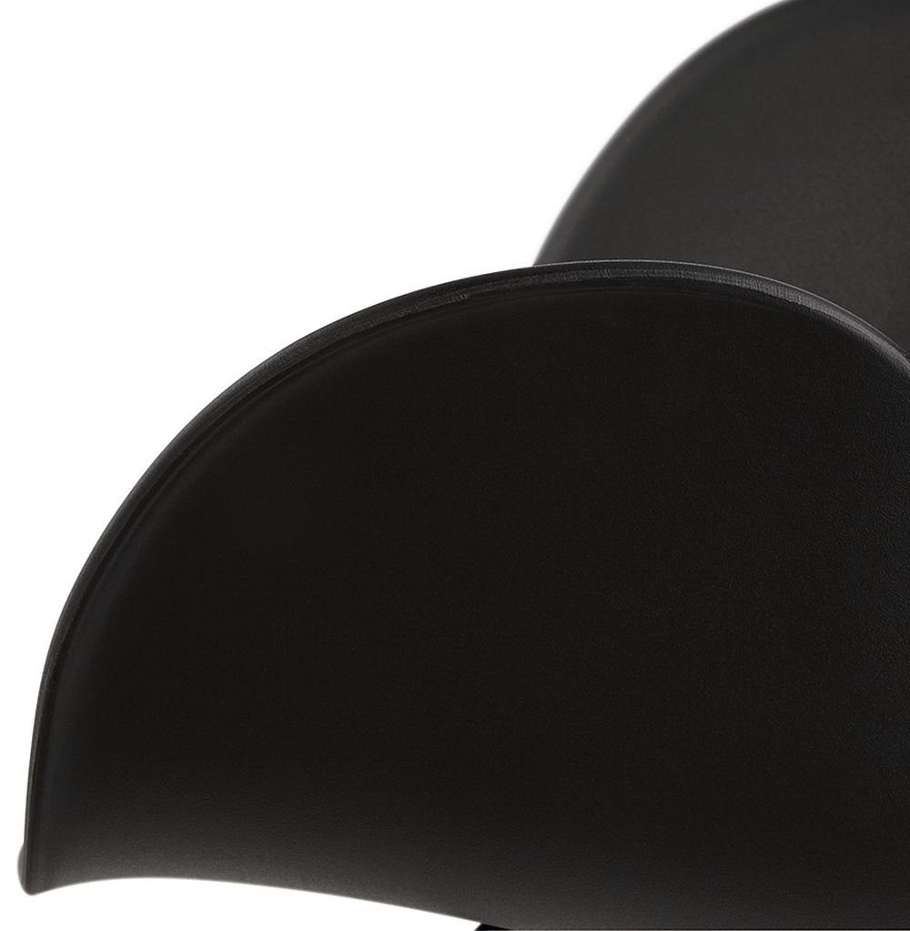 KADIMA DESIGN ODIN (black) Polym x Schwarz 59 Plastic Sessel Esszimmerstuhl