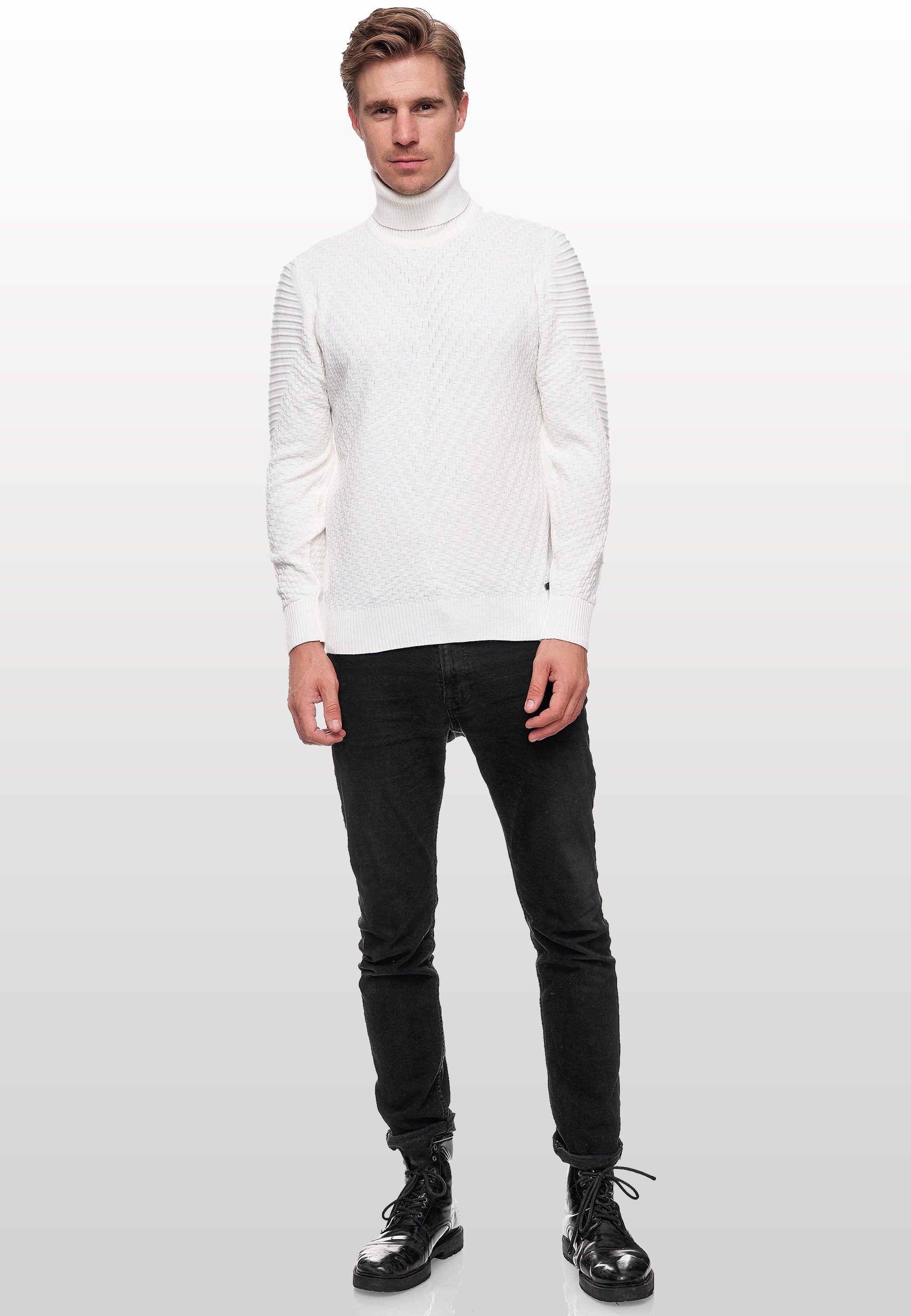 Rusty Neal Rollkragenpullover, in stilvollem Feinstrick günstig online kaufen