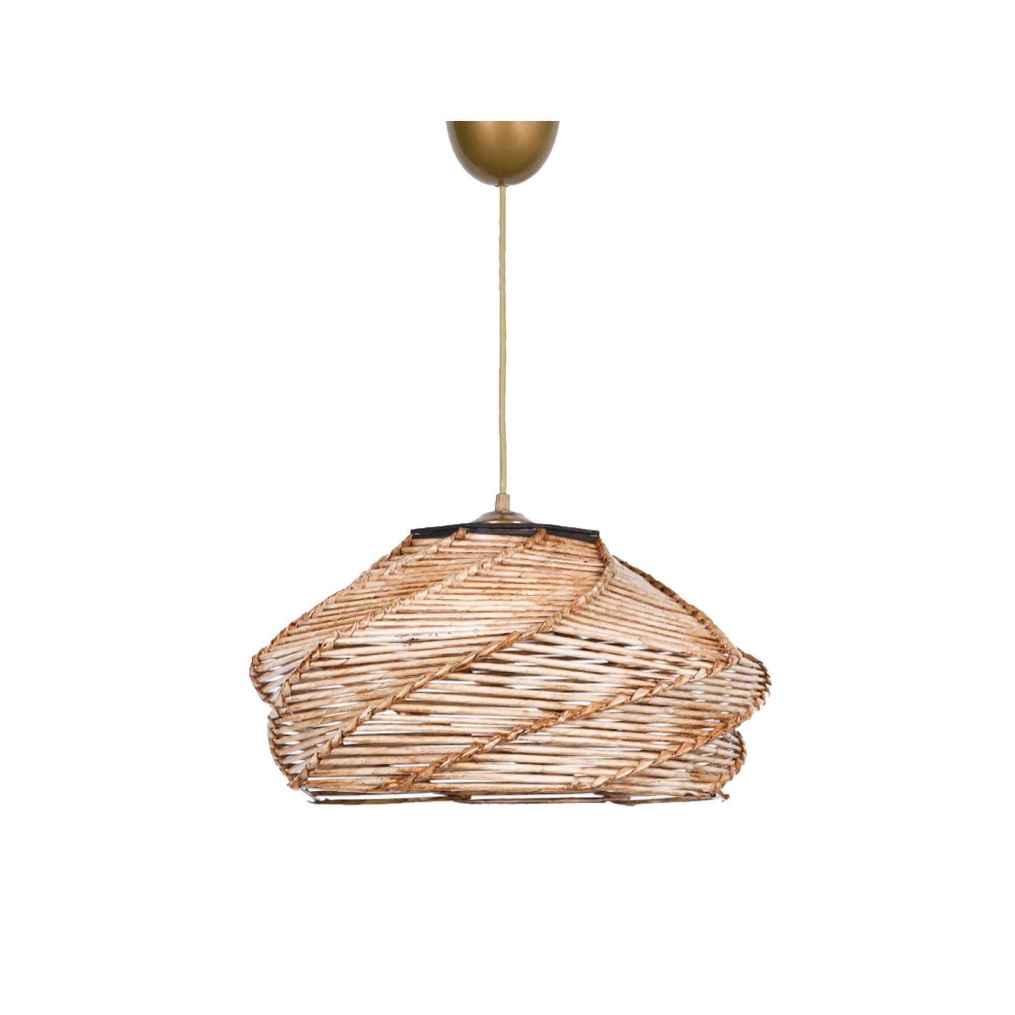 Opviq Kronleuchter cm, Beige, OvaleFLH, 36 Holzkörper x 36