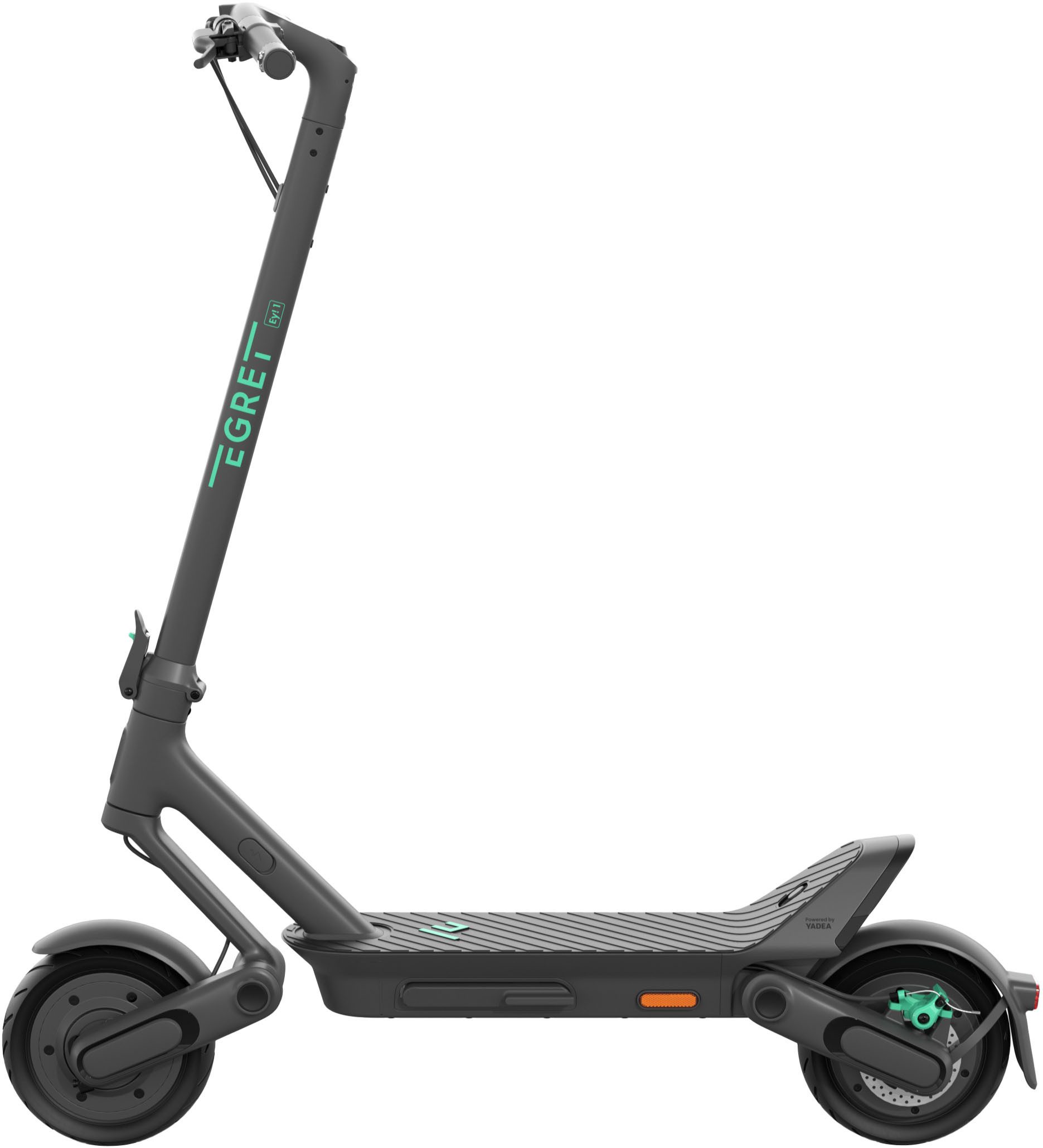 Egret E-Scooter Egret Ey! 1, 500 W, 20 km/h, (ABE, Ladegerät, Montagewerkzeug, Schrauben, Ventilverlängerung), Electric Scooter, mit Straßenzulassung, bis zu 65 km Reichweite