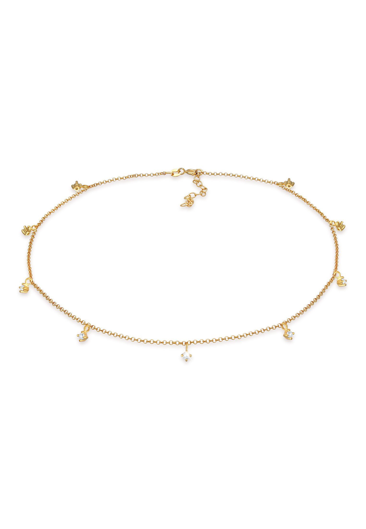 Choker Choker Solitär Zirkonia Elegant 925er Silber