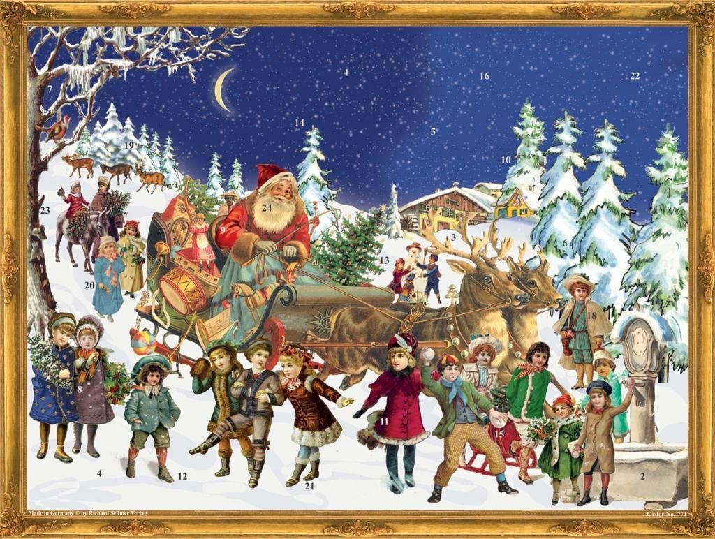 Richard Sellmer Verlag Adventskalender Adventskalender "Nikolaus im Schnee"