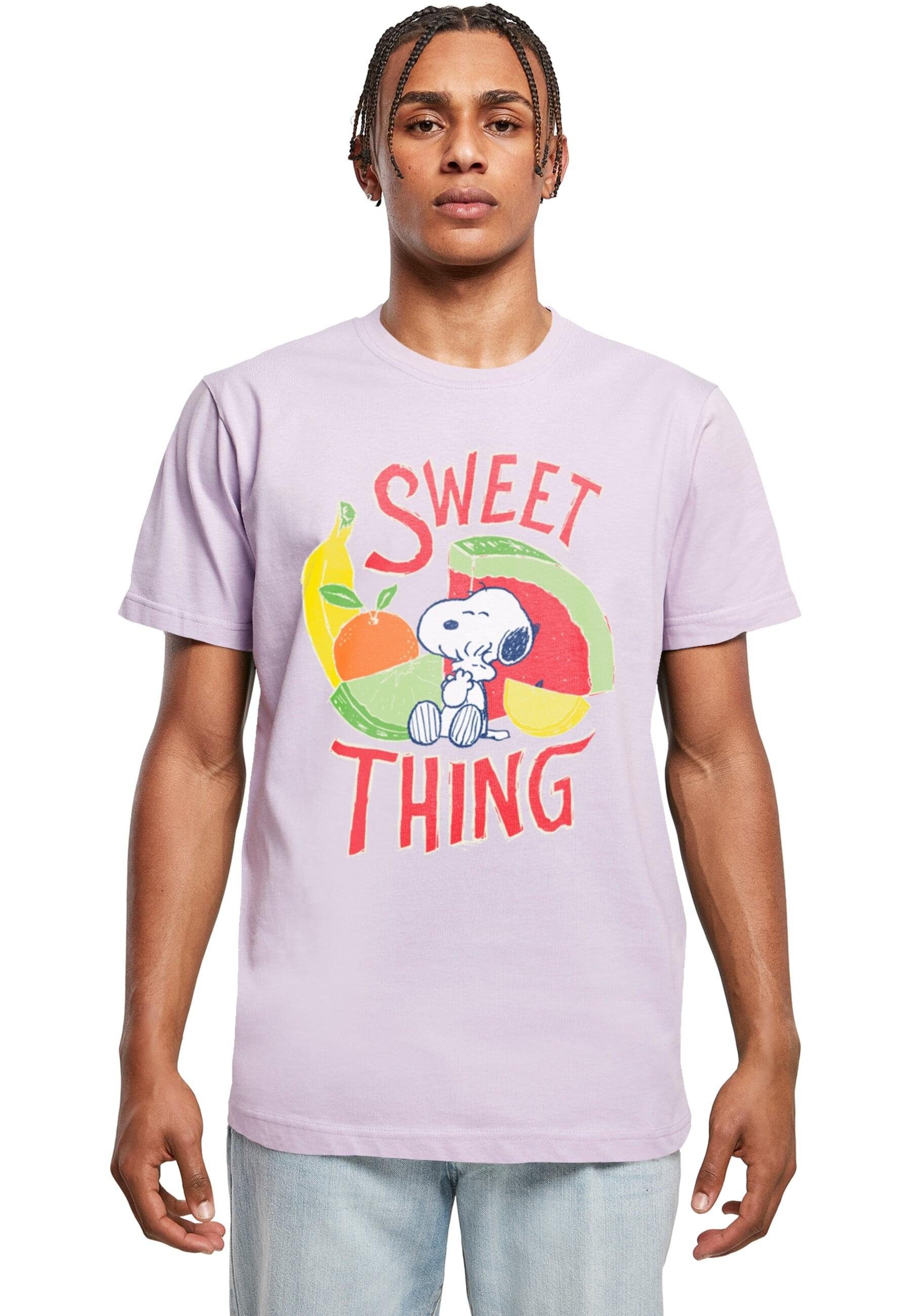 Merchcode T-Shirt Herren Peanuts - Sweet thing T-Shirt Round Neck (1-tlg) lilac