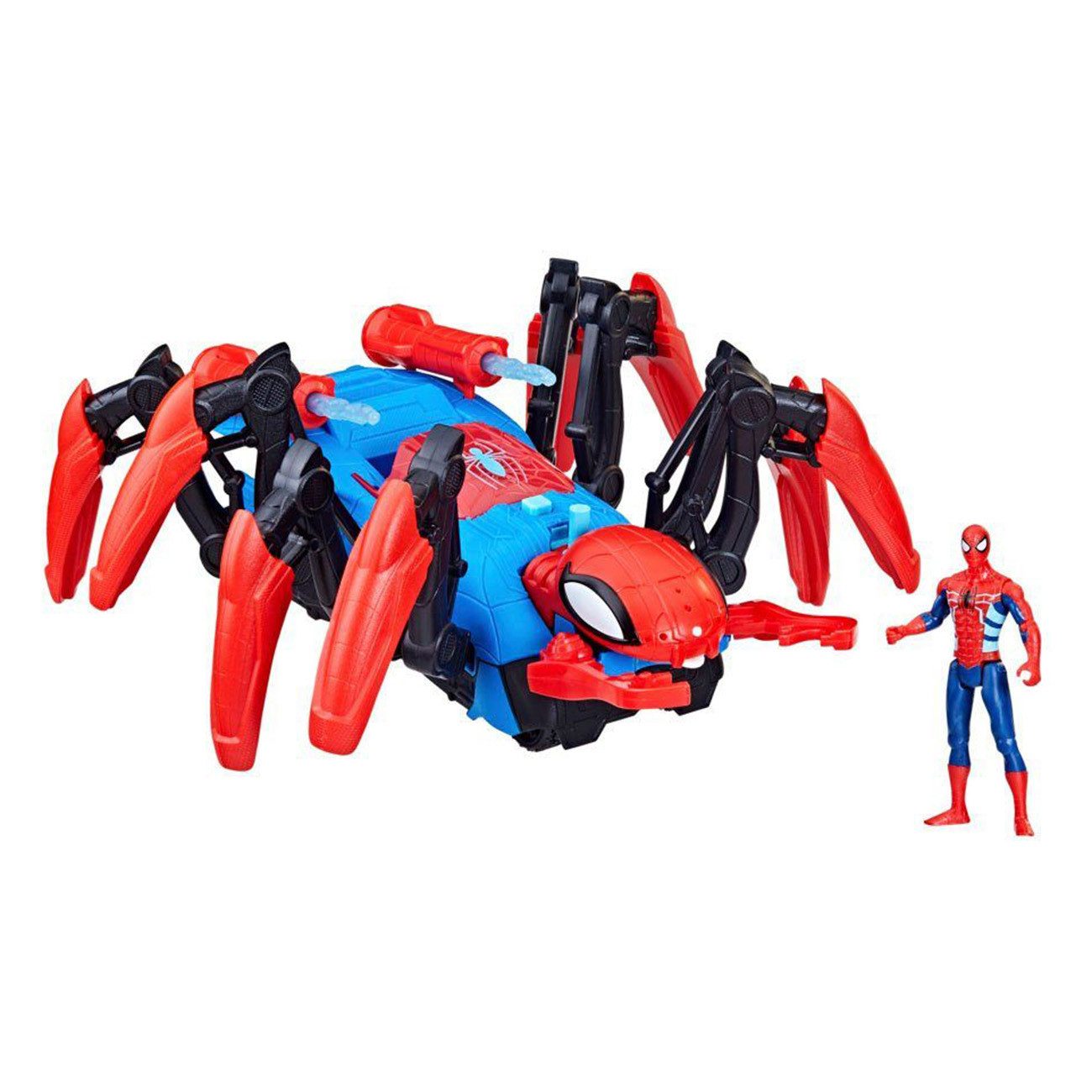 Hasbro Actionfigur Marvel Spider-Man - Crawl N Blast Spider, Krabbelspinne, die Projektile und Wasser abfeuern kann
