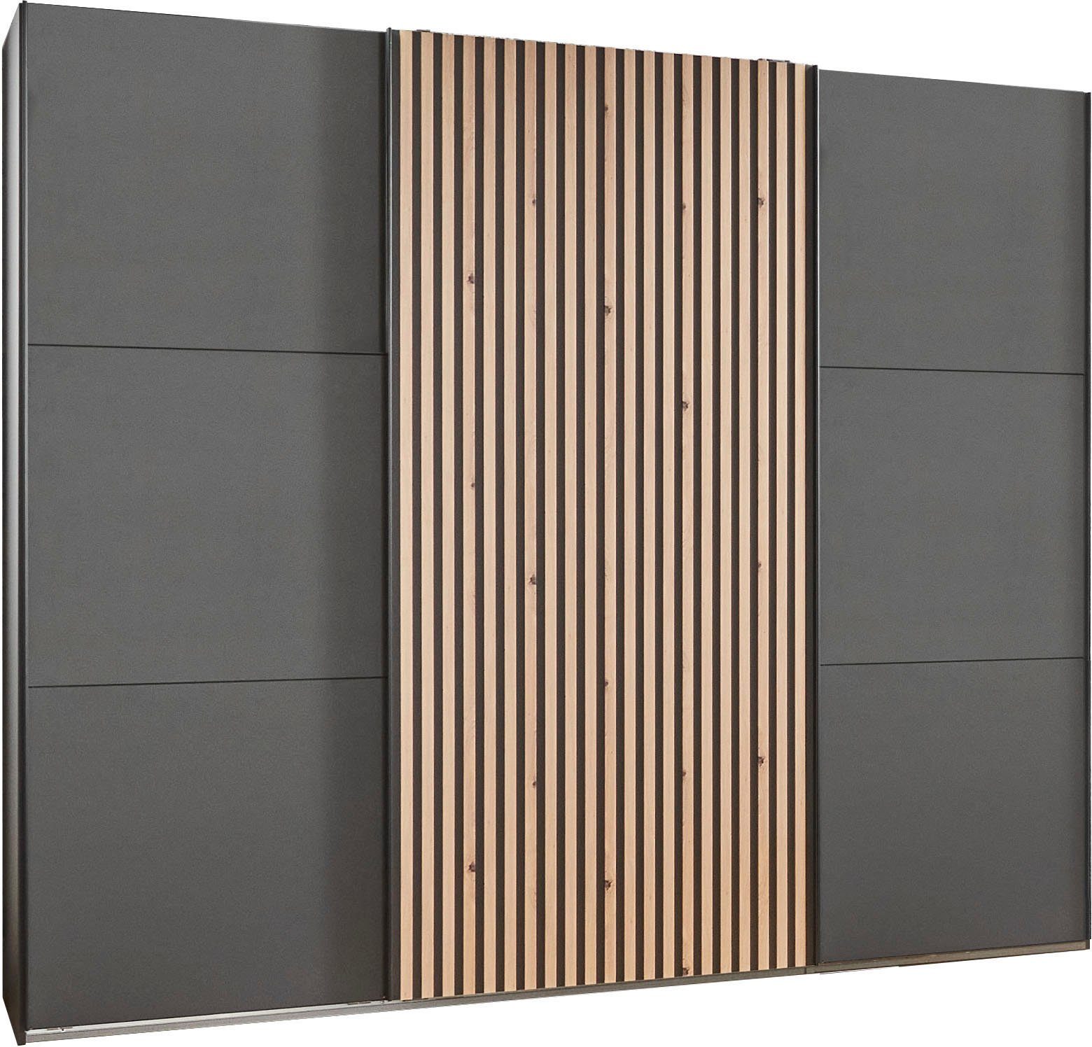 Wimex Schwebetürenschrank Ancona by fresh to go mit Akustiklamellen Optik in 3D
