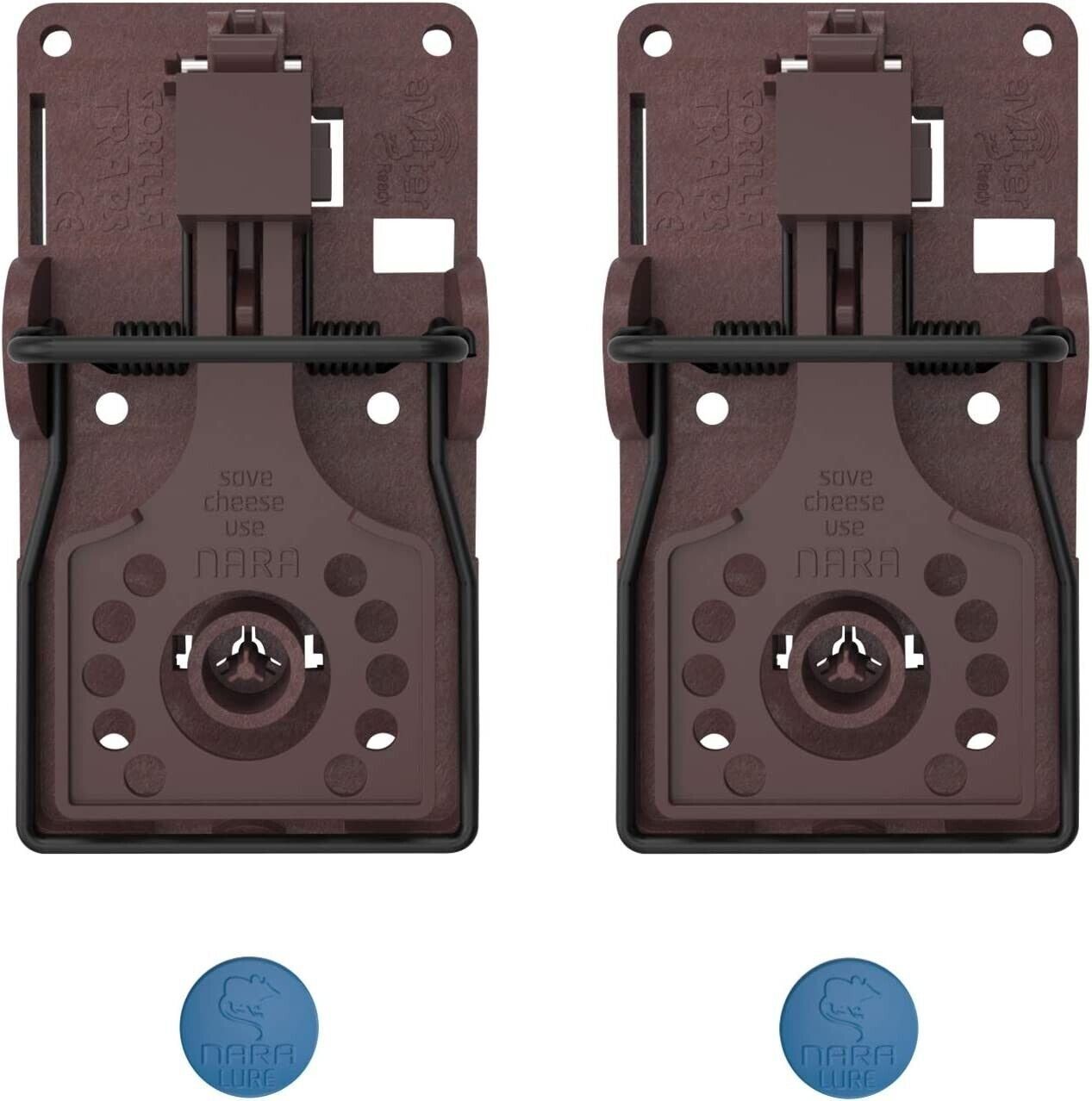 Schlagfalle Rattenfalle 2er Set inkl. Monitoring Block ohne Rattengift