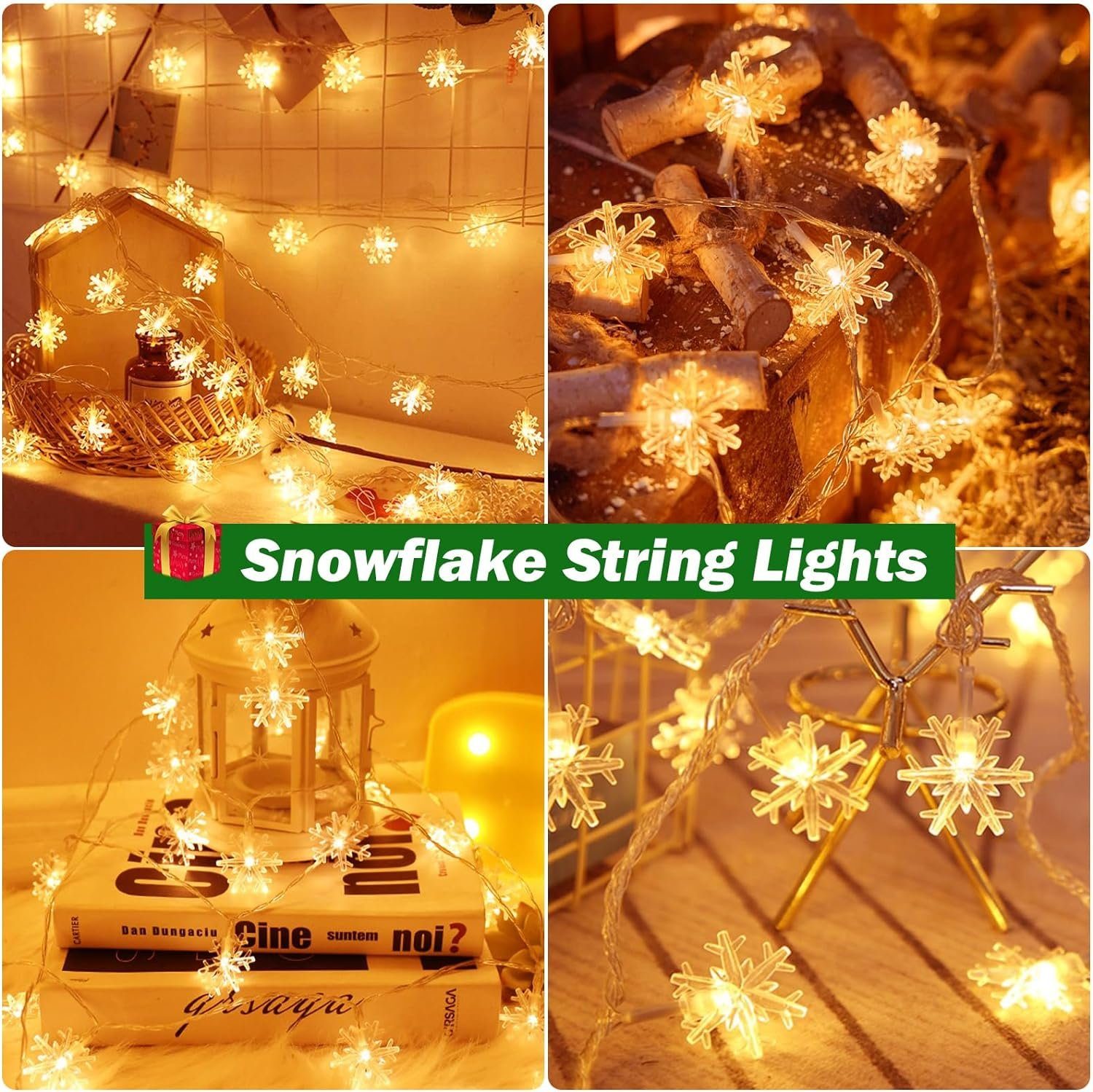 Camping 6m Stripe IP44 LED String, String Snowflake Light Waterproof DOPWii Light