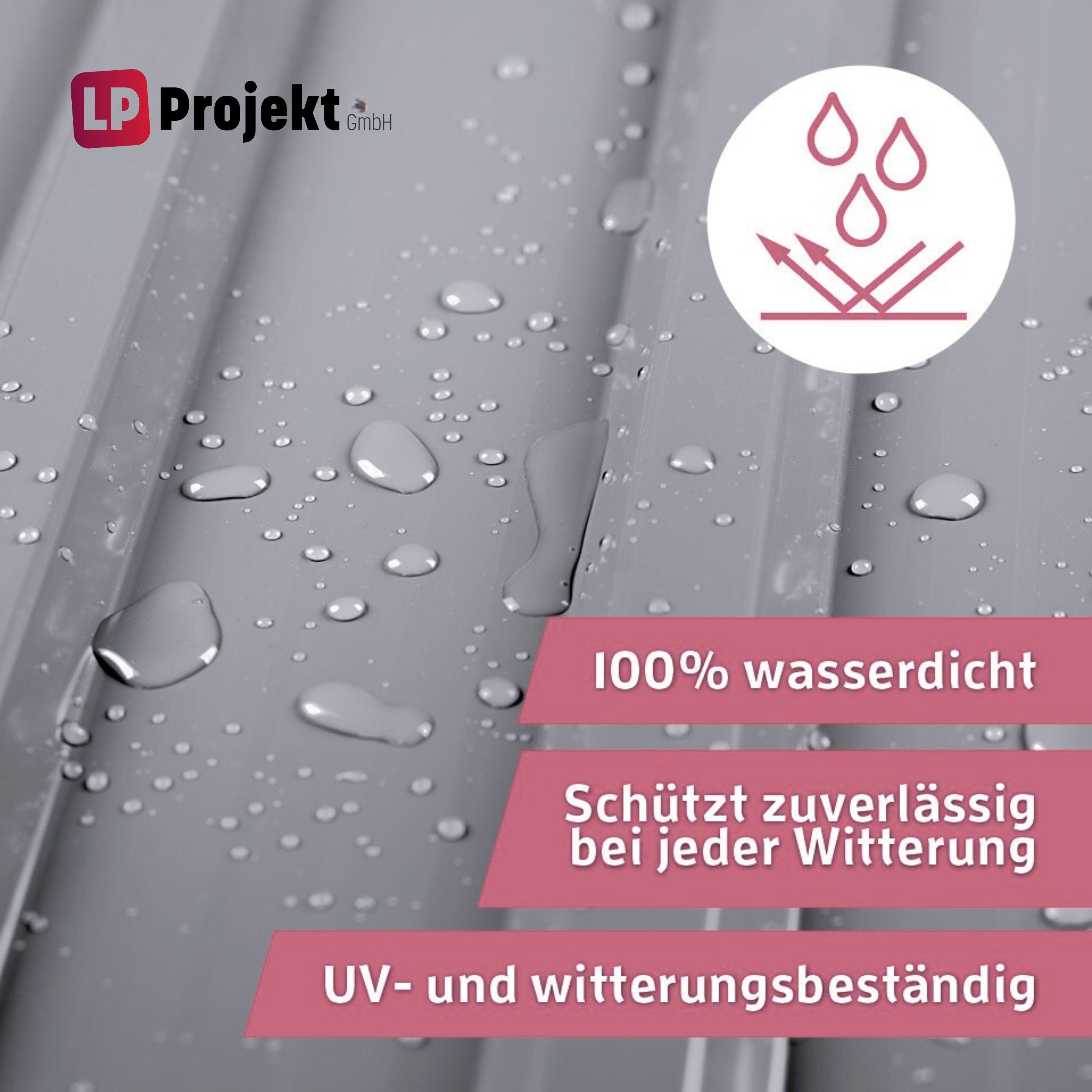 LP projekt Wellplatte Dach Kunststoff – Wetterfest & Langlebig für Überdachung, 1,2 mm, 1,05 m², (1-St., Einzelplatte oder 1er-/5er-/10er-Set), 90x117 cm Wellda – Bild 3 von 5
