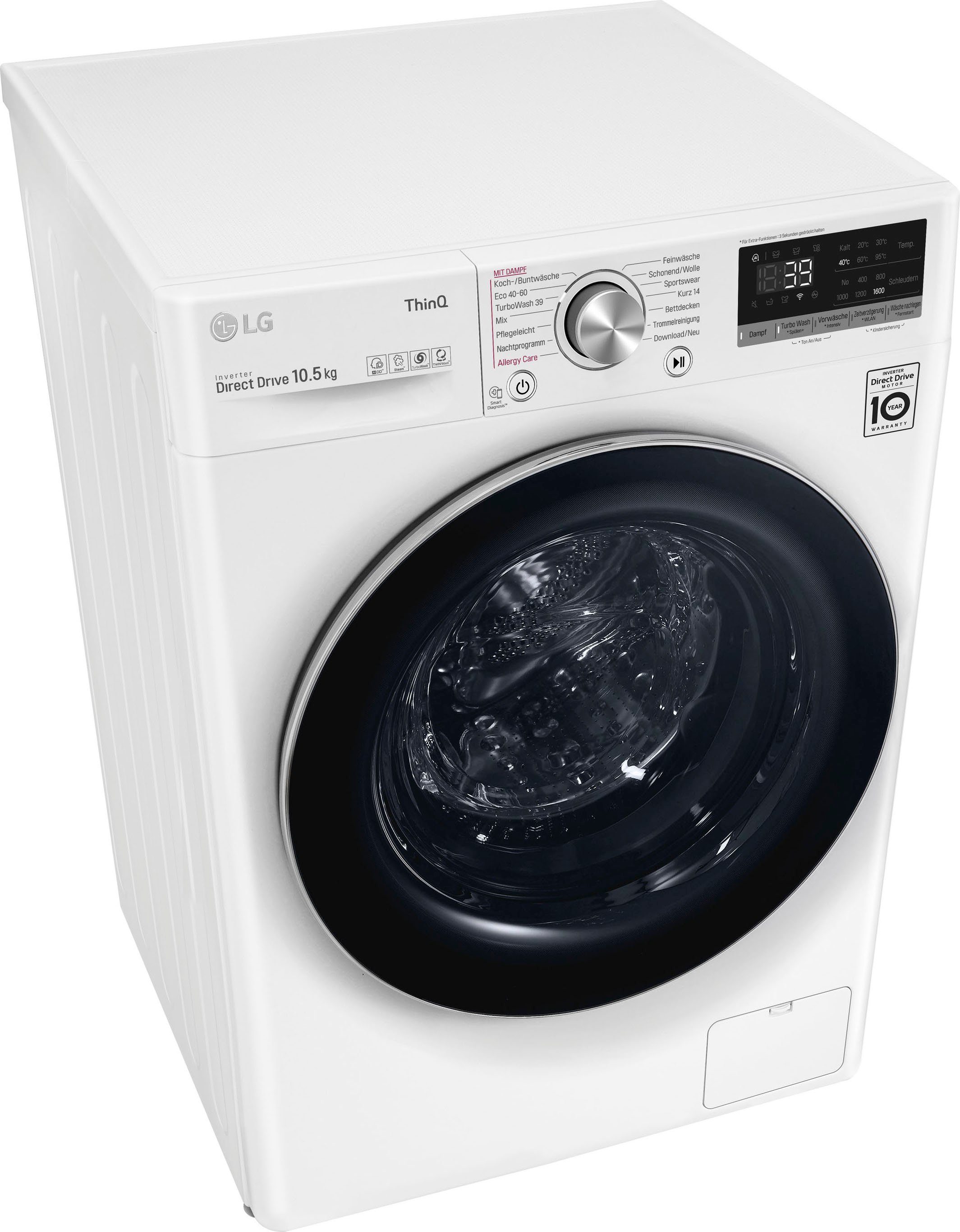 LG Waschmaschine 7 F4WR7012, 1400 Serie 11 U/min kg