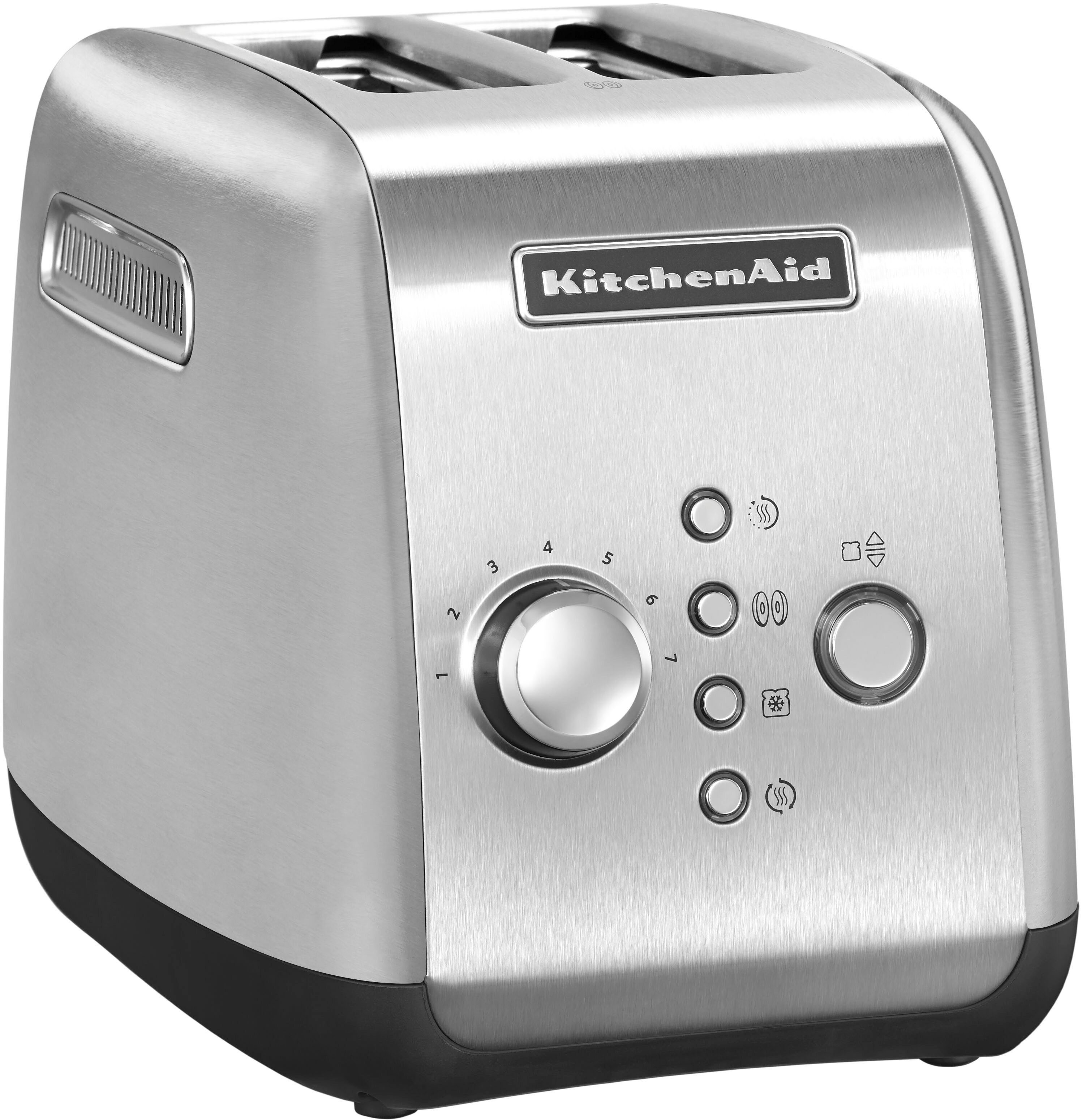 KitchenAid Toaster 5KMT221ESX Edelstahl, 2 kurze Schlitze, für 2 Scheiben, 1100 W