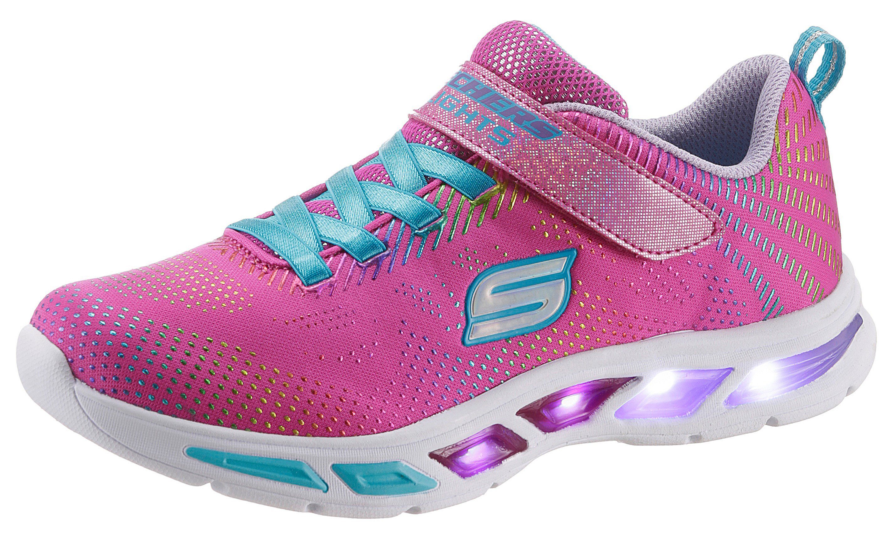 Skechers Kids Blinkschuh LITEBEAMS-Gleam N`Dream Sneaker mit blinkender Laufsohle, Freizeitschuh, Halbschuh, Schnürschuh