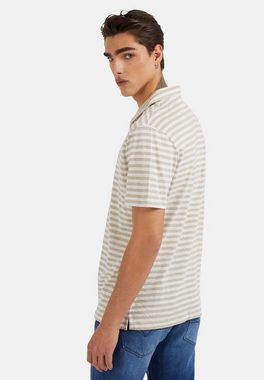 Guess Poloshirt Polo Kurzarm-Poloshirt EMBRO STRIP in Regular Fit (1-tlg)