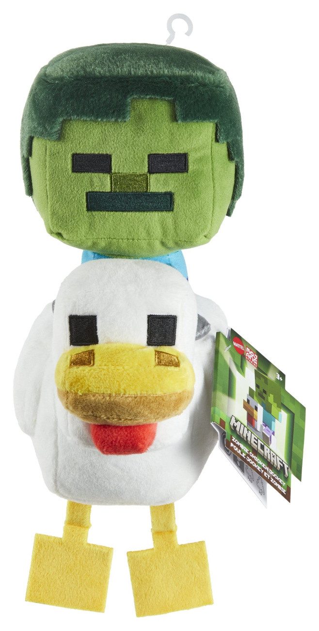 Mattel® Plüschfigur Minecraft Deluxe Plüschfigur Chicken Jockey 20 cm