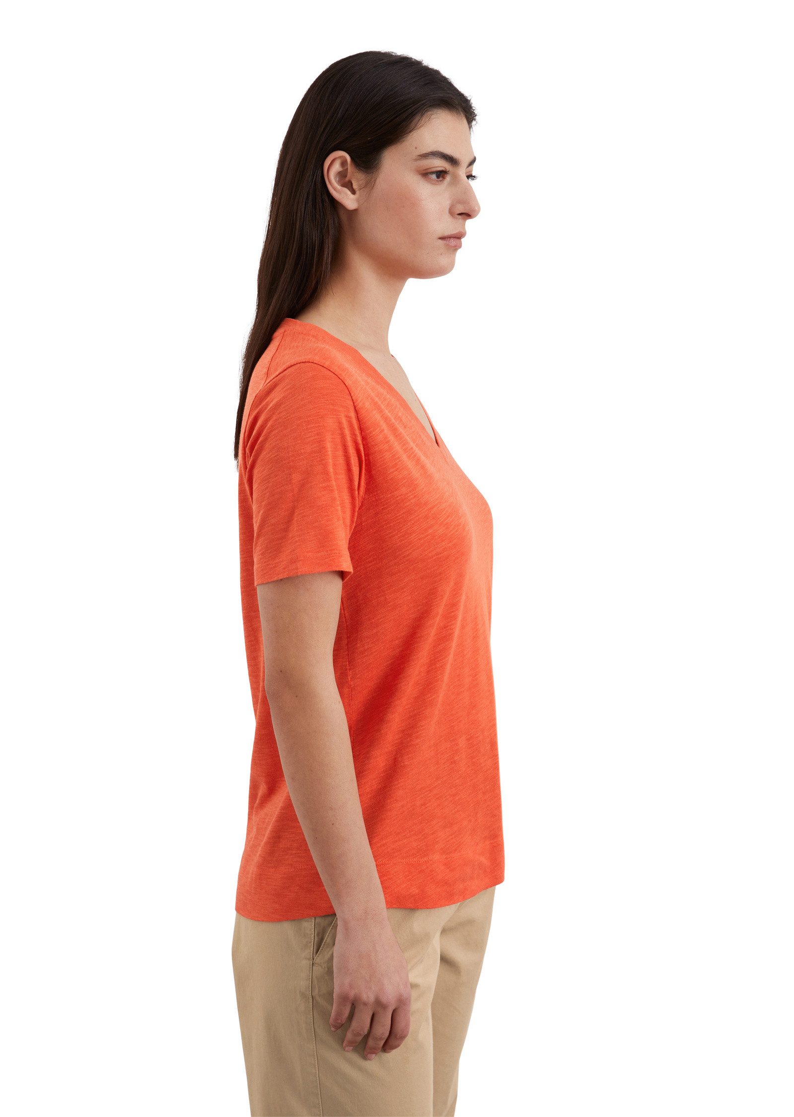 Marc O'Polo T-Shirt aus Baumwolle-Viskose-Mix günstig online kaufen