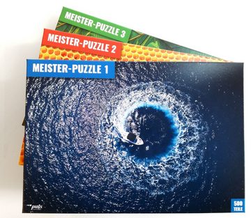 puls entertainment Puzzle Meister-Puzzle 1: Boot, 500 Puzzleteile
