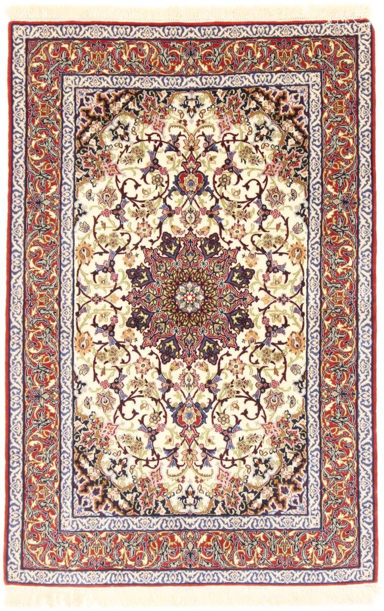 Orientteppich Isfahan 110x171 Handgeknüpfter Orientteppich / Perserteppich, Nain Trading, rechteckig, Höhe: 6 mm
