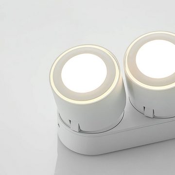 Lindby LED Einbaustrahler Lowie, LED-Leuchtmittel fest verbaut, warmweiß, Modern, Aluminium, weiß, 6 flammig, inkl. Leuchtmittel, Deckenleuchte
