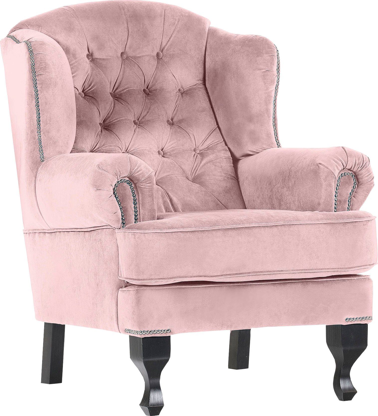 Gutmann Factory Ohrensessel New Barock rose | Ohrensessel