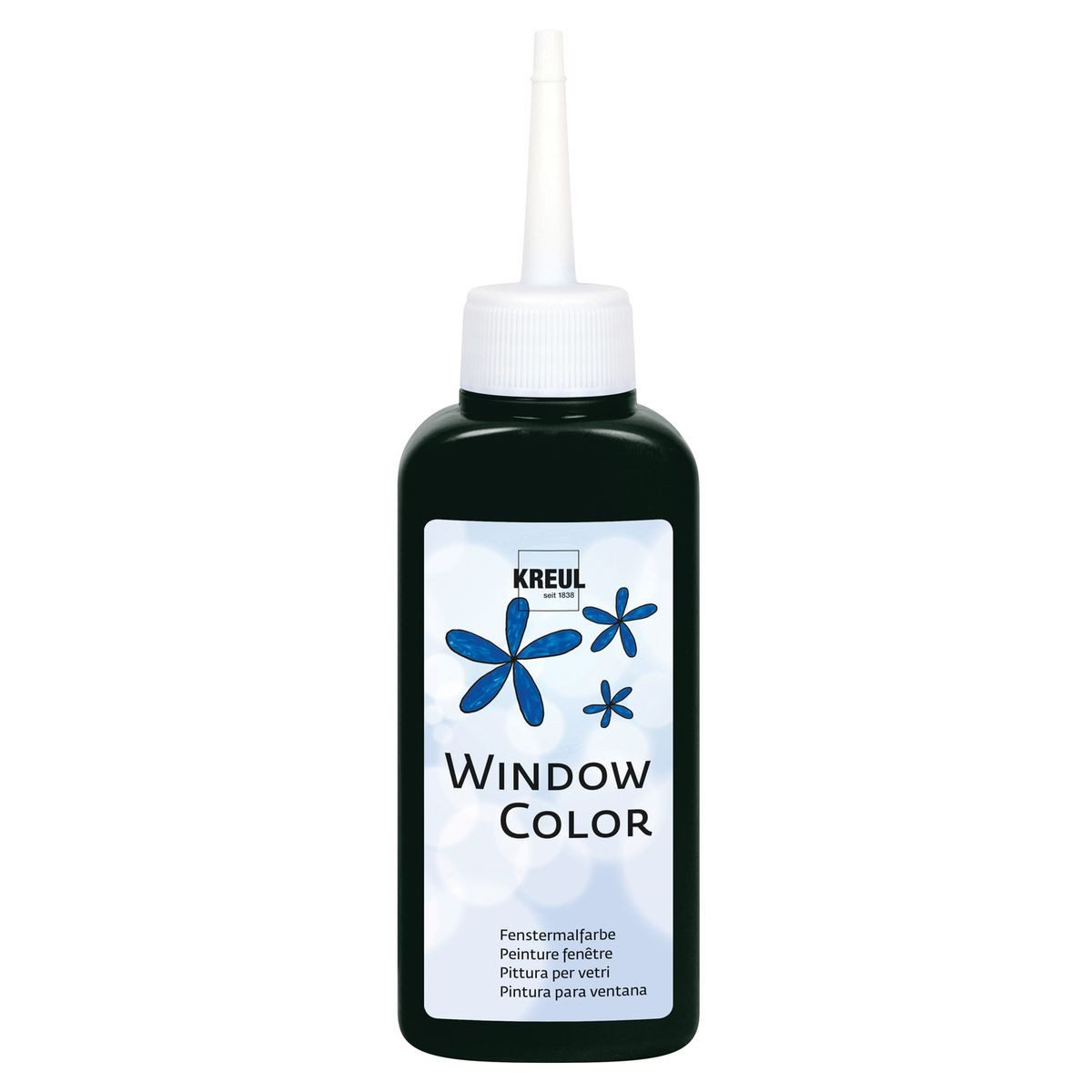 Wasserfarbe KREUL Window Color schwarz 80ml Flasche