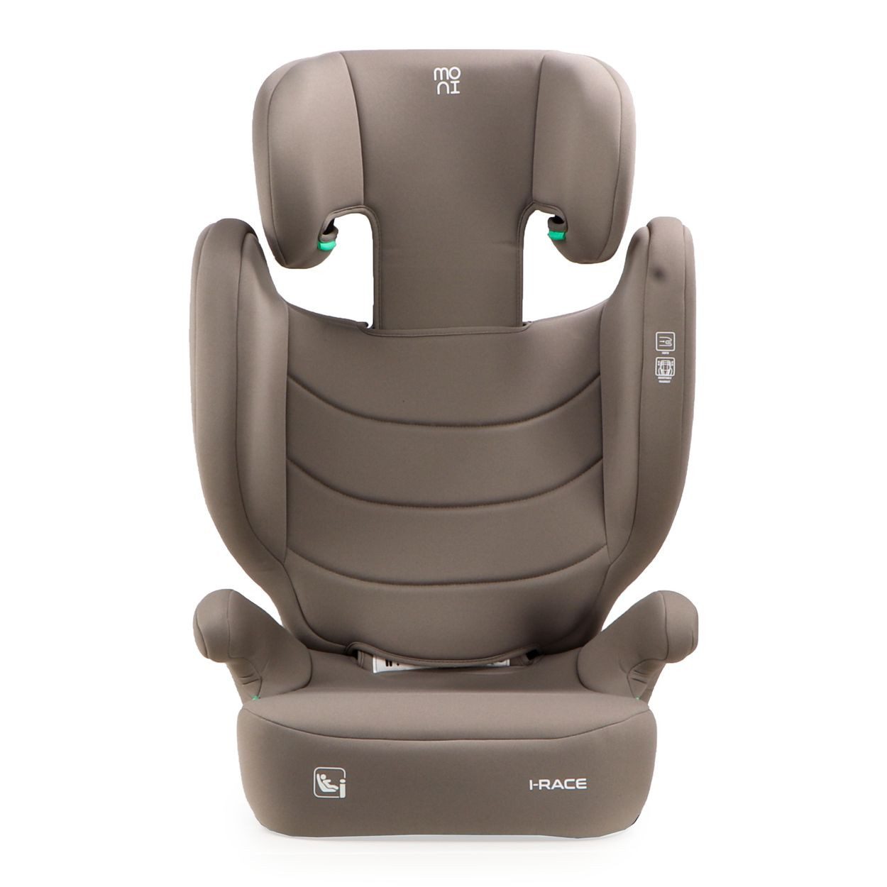 Moni Kindersitzerhöhung Kindersitz i-Race i-Size, ab: 6, bis: 12, 100-150 cm Isofix Rückenlehne abnehmbar Kopfstütze